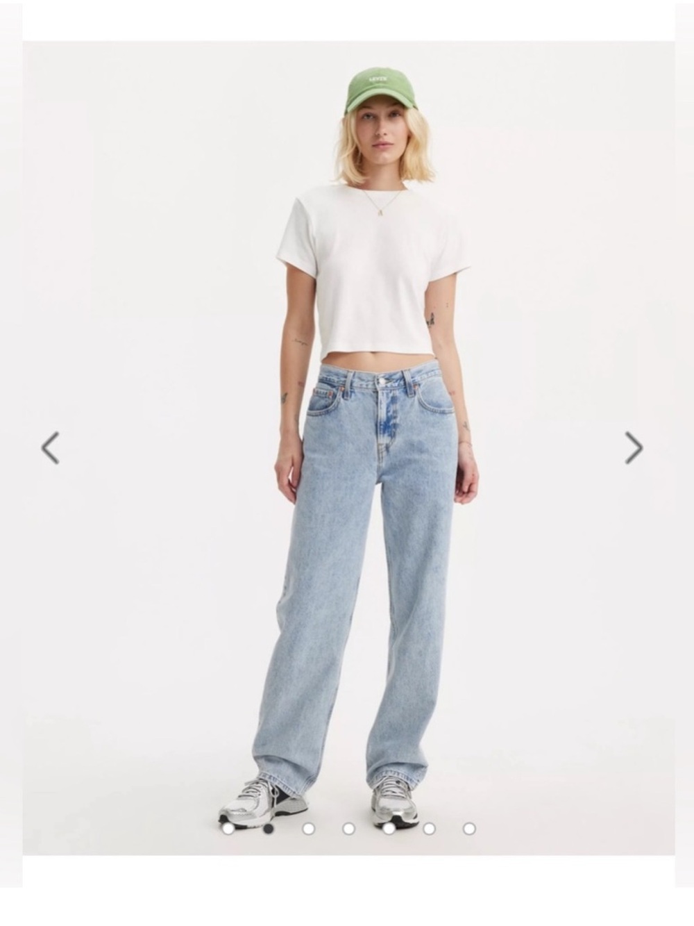 Levi's Light Blue Boyfriend Jeans - Relaxed Straight Fit (Low Pro Straight) | 29